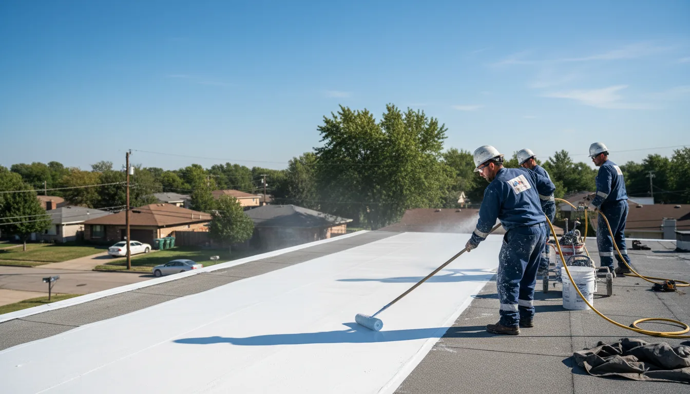 Commercial roof coating in Nevada, IA near me